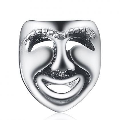 Authentic 925 Sterling Silver Theatre Masks Charm..